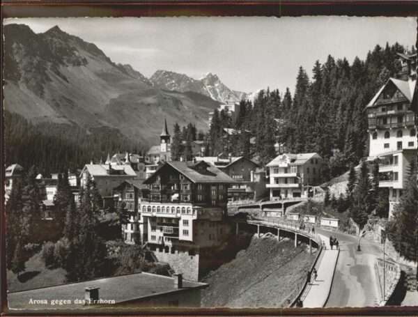 Arosa GR Dorfpartie Erzhorn Graubünden