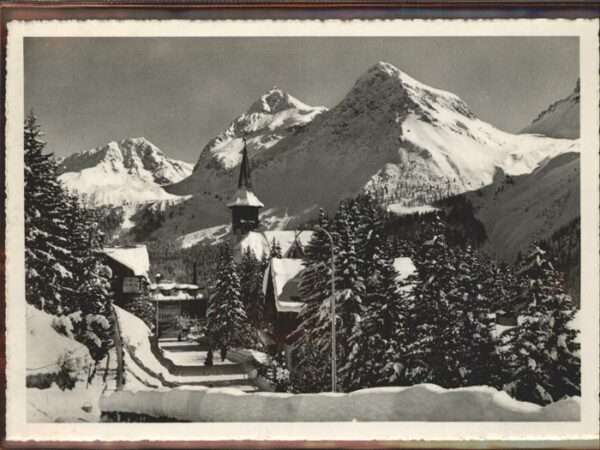 Arosa GR Furkahörner Kirchlein Graubünden