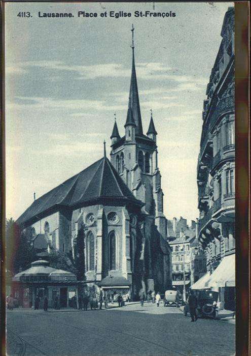 Lausanne VD Place et Eglise St_Francois