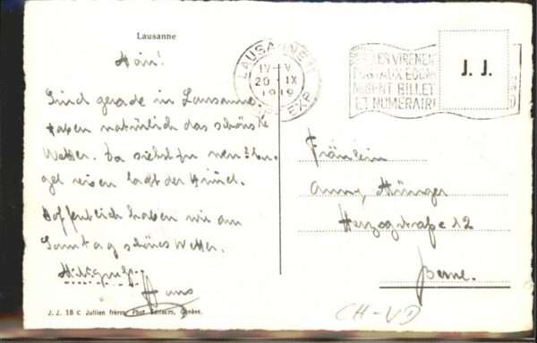 Lausanne VD Le Chateau La Cathedrale et les Alpes – Bild 2