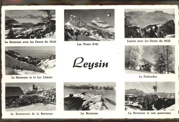 Leysin avec les Dents du Midi La Prafandaz La
