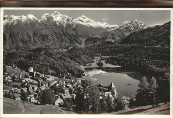 St Moritz GR Panoramakarte