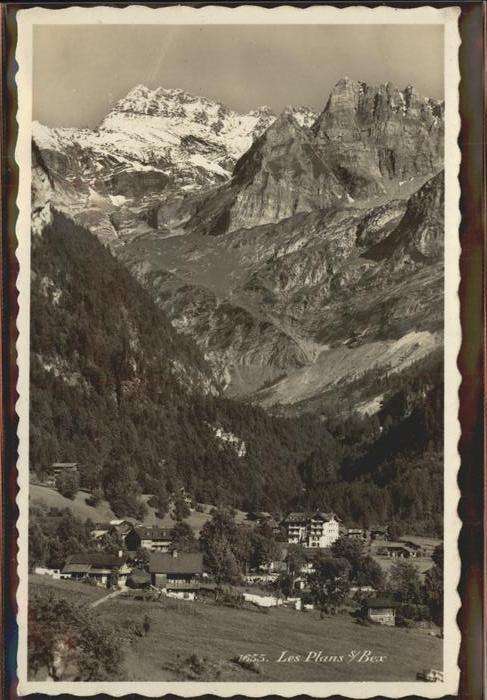 Les Plans-sur-Bex Panorama _ Feldpost