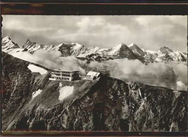 Brienz BE Fliegeraufnahme vom Brienzer Rothorn