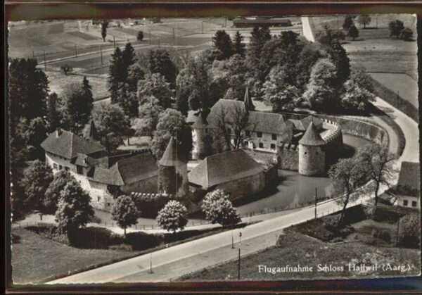 Hallwil Fliegeraufnahme Schloss Hallwil