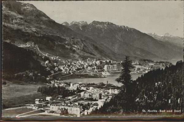 St Moritz GR Bad und Dorf