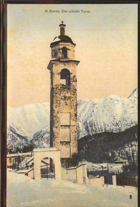 St Moritz GR Der schiefe Turm