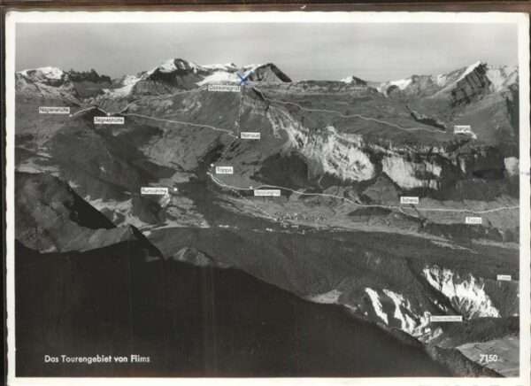 Flims Dorf Das Tourengebiet von Flims