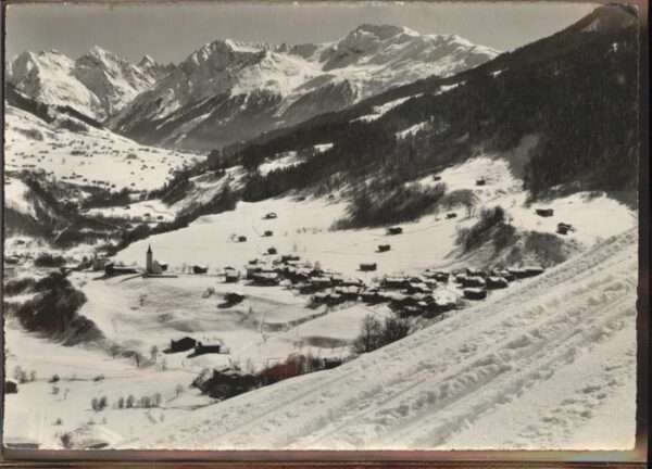 Klosters GR Serneus mit Gatschiefer