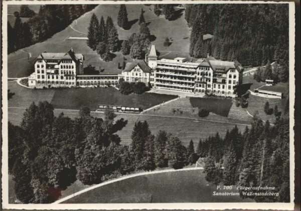 Walenstadtberg Sanatorium Fliegeraufnahme