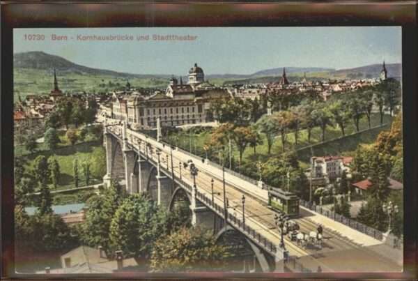 Bern BE Kornhausbrücke Stadttheater Aare Strass