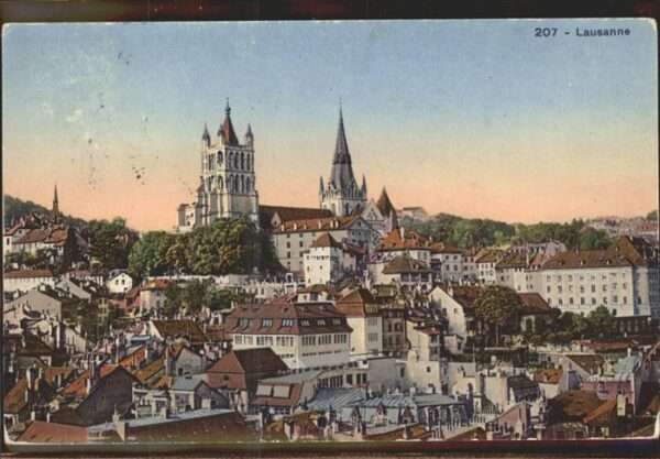 Lausanne VD Chateau et Cathedrale