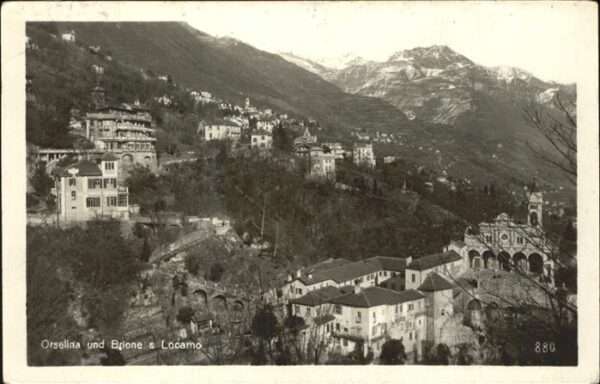 Orselina TI Teilansicht Orselina Brione Tessin
