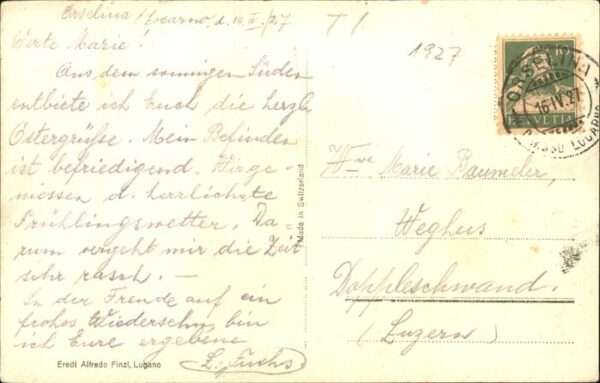 Orselina TI Teilansicht Orselina Brione Tessin – Bild 2