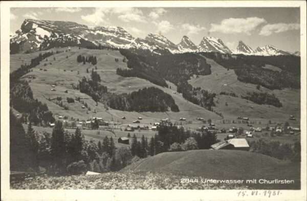Unterwasser Toggenburg Panorama mit Churfirsten St Gallen