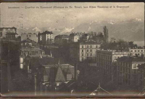 Lausanne VD Quartier de Rosemont Clinique du Dr Rou