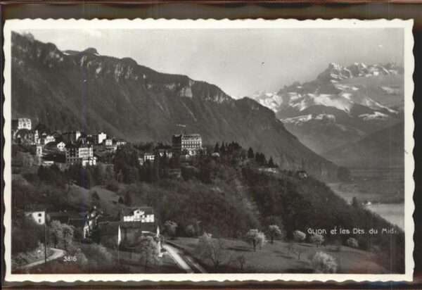 Glion Panorama Lac Leman et les Dents du Midi
