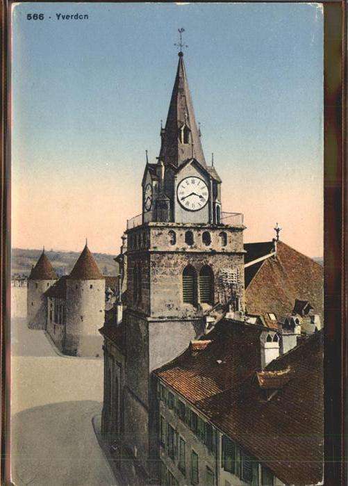 Yverdon-les-Bains L eglise et le chateau