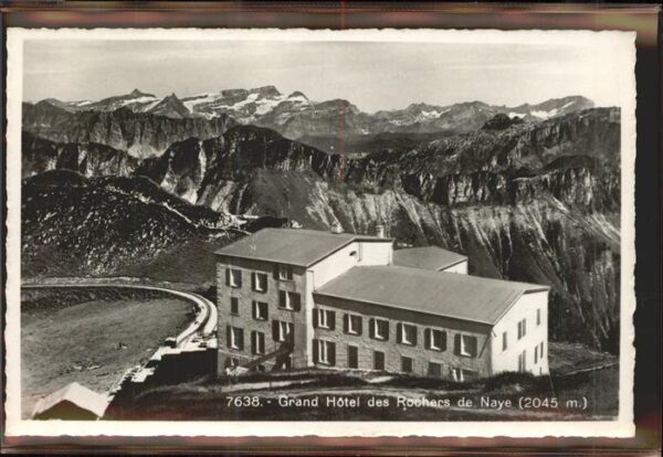 Montreux VD Rochers de Naye Zahnradbahn Bergstation