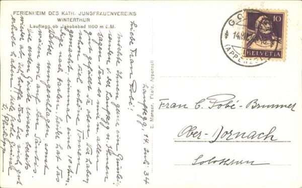 Winterthur Ferienheim des Kath. Jugfrauenvereins L – Bild 2