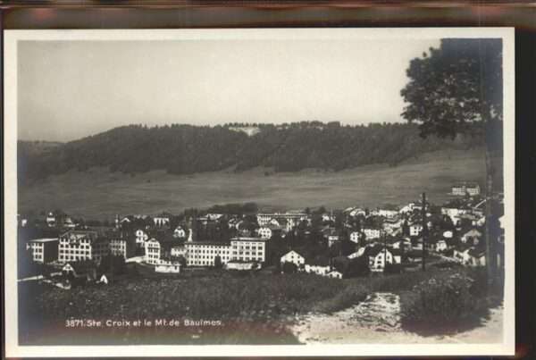 Ste Croix VD Panorama et le Mont de Baulmes Waadtlän