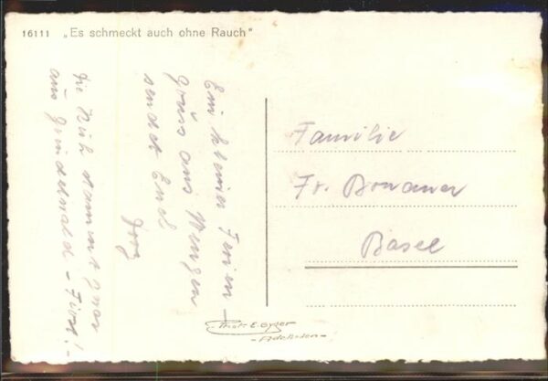 Verlag Gyger E. Adelboden Nr. 16111 Tracht Pfeife – Bild 2