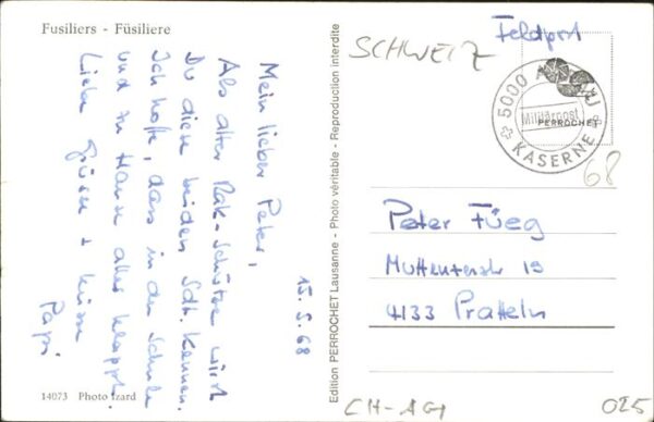 Helvetia Schweiz Füsiliere Fusiliers – Bild 2