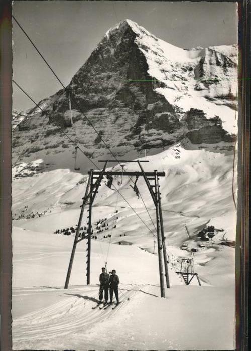 Skifahren Skilift Kleine Scheidegg