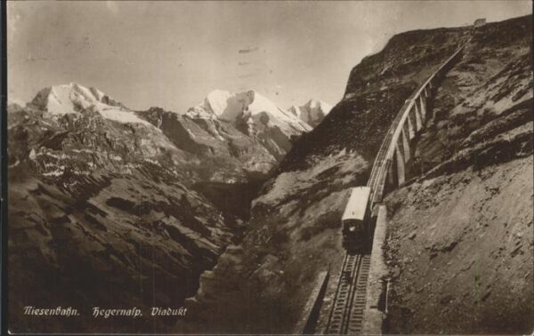 Eisenbahn Niesenbahn Hegernalp Viadukt