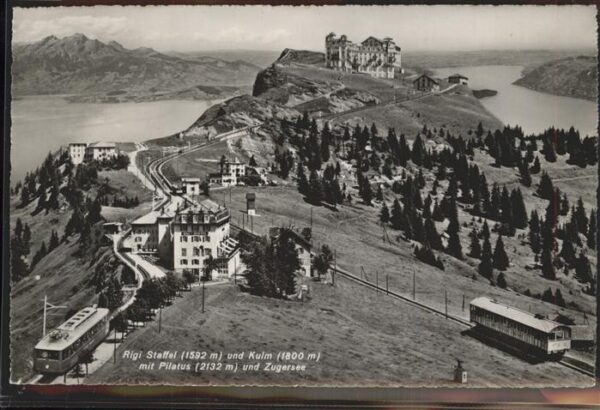 Bergbahn Rigi Staffel Kulm Zugersee