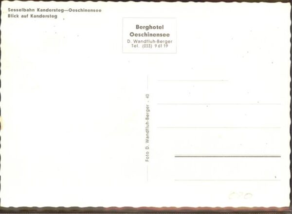 Sessellift Kandersteg Oeschinensee – Bild 2