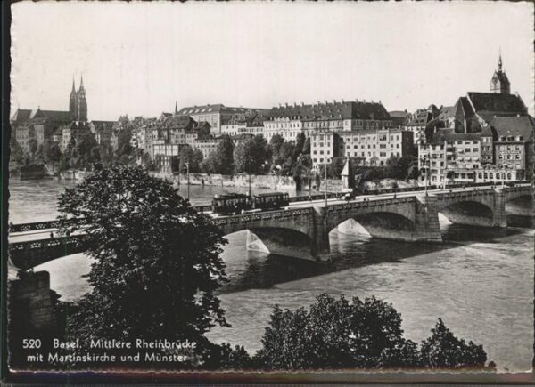 Strassenbahn Basel Mittlere Rheinbrücke Münster