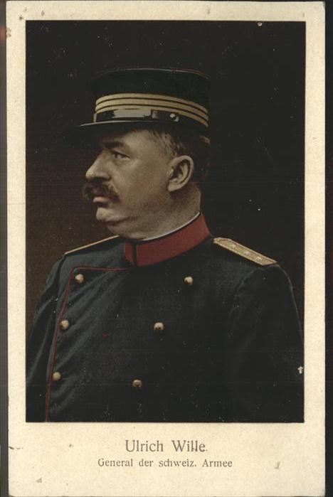 Generaele Ulrich Wille Schweiz Armee