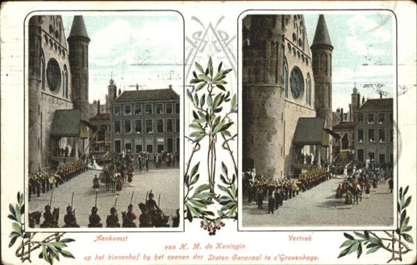 Gravenhage Aankomst Vertrek Kirche Festumzug