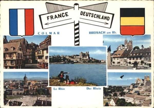 Colmar Haut Rhin Elsass La Frontiere France Allemagne Colmar Br