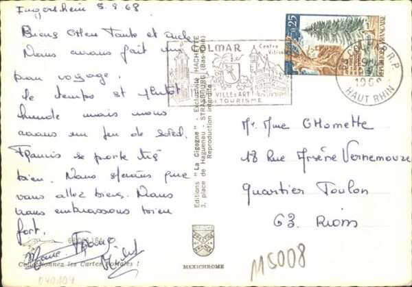 Colmar Haut Rhin Elsass La Frontiere France Allemagne Colmar Br – Bild 2