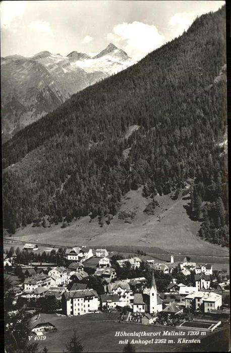 Mallnitz Kaernten Teilansicht mit Ankogel Hohe Tauern