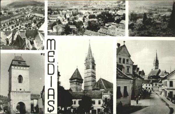 Medias Teilansichten Kirche Turm