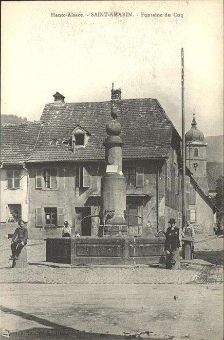 Saint-Amarin Haut Rhin Alsace Fontaine du Coq
