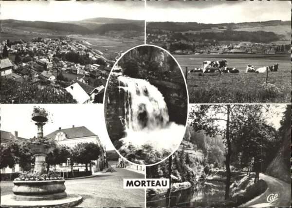 Morteau Doubs Vues generales Saut du Doubs Grande Rue