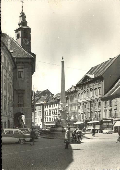 Ljubljana Brunnen Kirche
