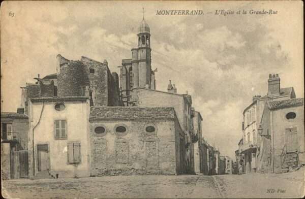 Montferrand Aude L Eglise et la Grande_Rue