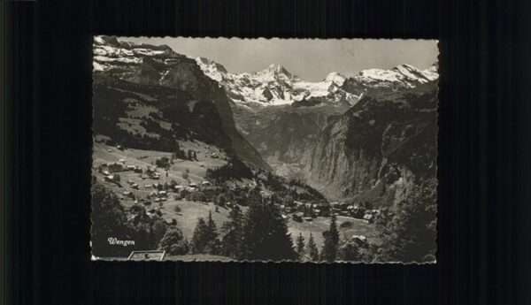 Wengen BE Panorama mit Breithorn