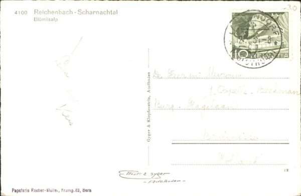 Scharnachtal Bergstrasse bei Reichenbach mit Blümlis – Bild 2