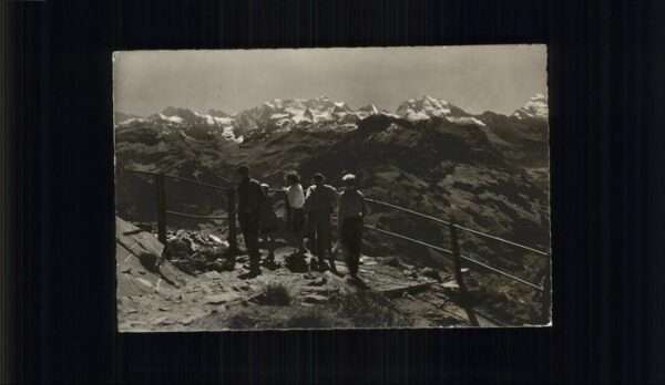 Niesen Kulm mit Blick gegen Blümlisalp und Doldenho