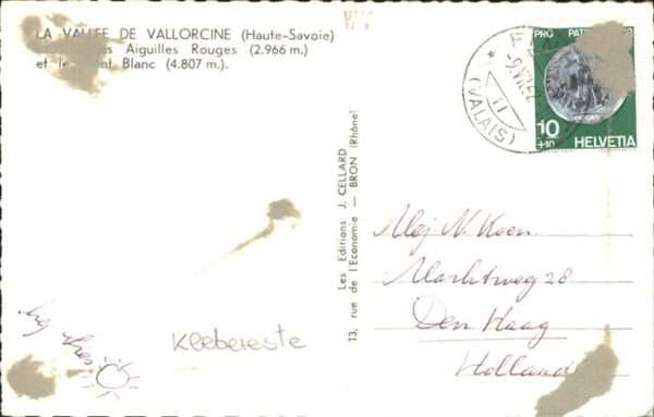 Vallorcine Haute Savoie Mont les Aiguilles Rouges et le Mont Bl – Bild 2