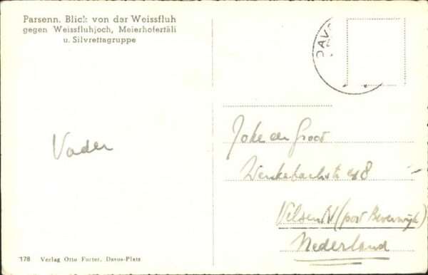 Parsenn Blick von der Weissfluh gegen Weissfluh – Bild 2