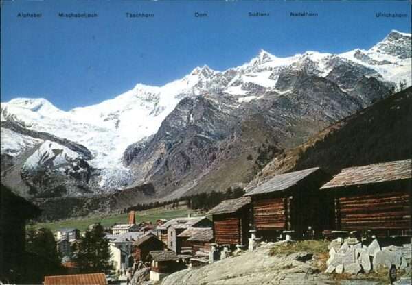 Saas-Fee Alpen Panorama