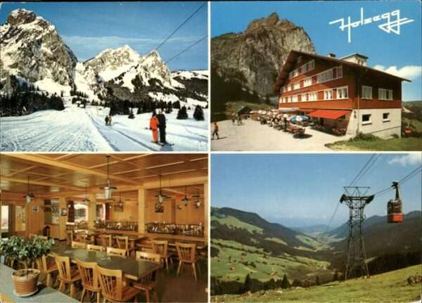 Holzegg Berggasthaus Holzegg Skilift Seilbahn