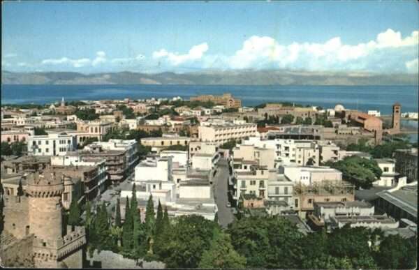 Rhodos Rhodes Aegaeis Blick über die Stadt
